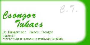 csongor tukacs business card